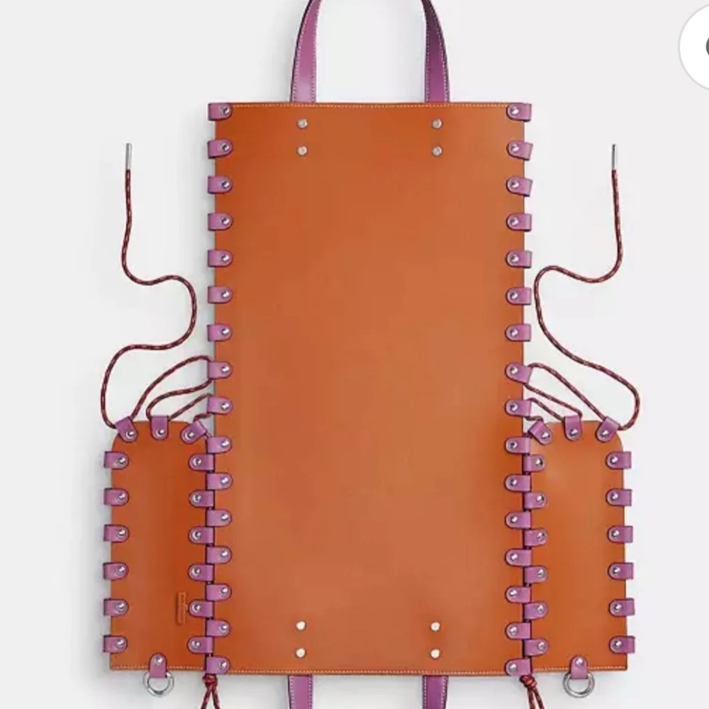 Coach Coachtopia Re-Laceable Reversible Crossbody Tote Purse, Lilac Berry - Picture 9 of 16